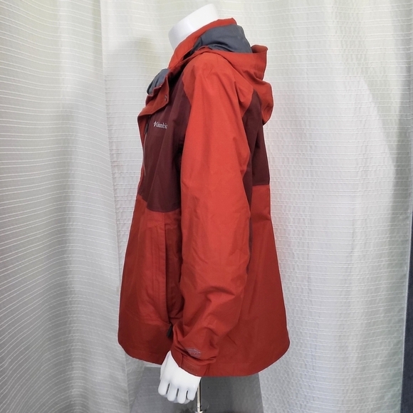 Columbia Interchange Jacket Wind Resistant Shell (No liner) Red/Dark Red Men's L - Picture 4 of 16